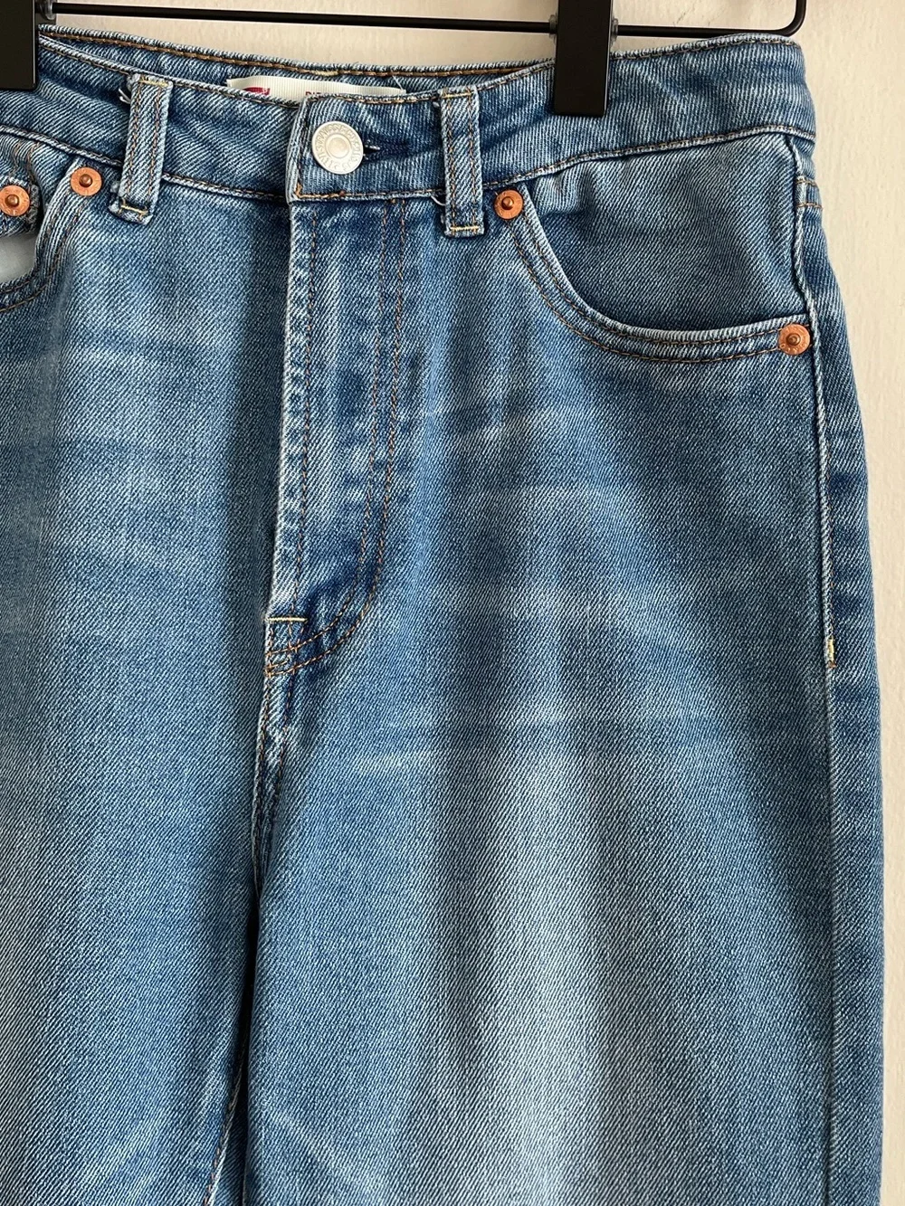 Levi’s Ribcage Ankle Straight Big Girls Denim Jeans Medium Wash Size 12